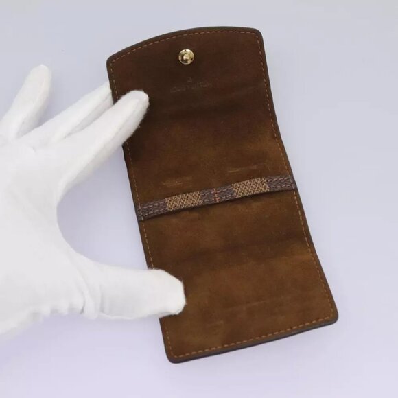 LOUIS VUITTON Damier Ebene Cuffs Cuff Case LV Auth 114634 - Picture 13 of 16